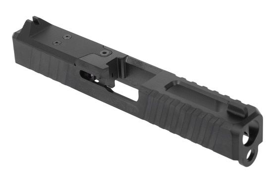 Optic-ready Glock 19 Gen 3 slide, black.